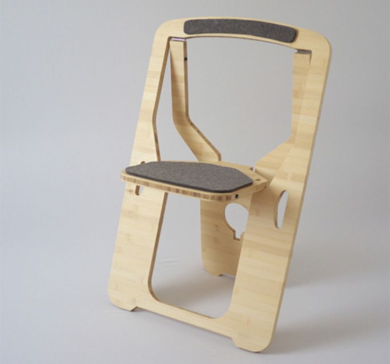 modern folding chair leo salom
