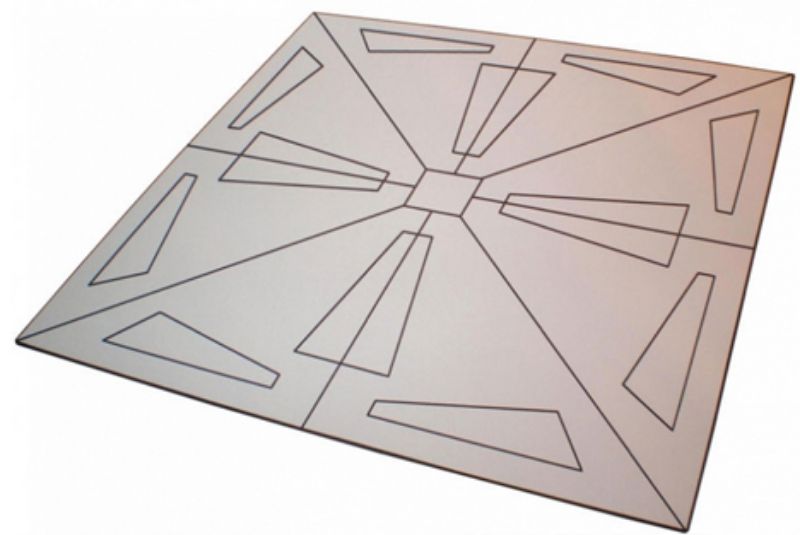 origami furniture steel table flat sheet