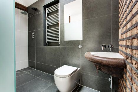 stable home converted bathroom