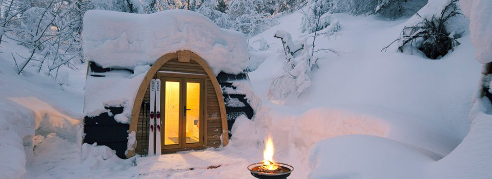 Podhouse Cauma in snow