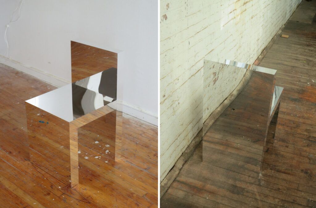 Visible invisible reflective furniture takeshi miyakawa chair