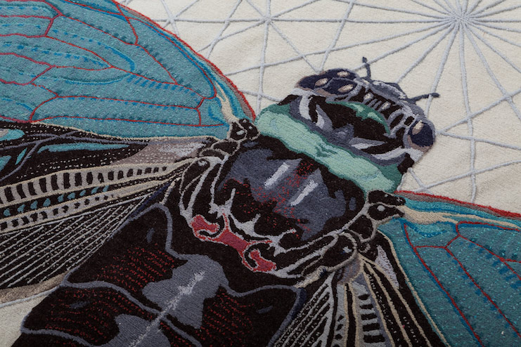 bug rug detail