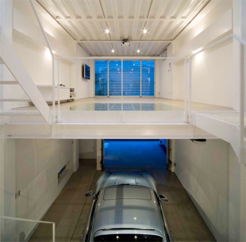 luxury home porsche garage
