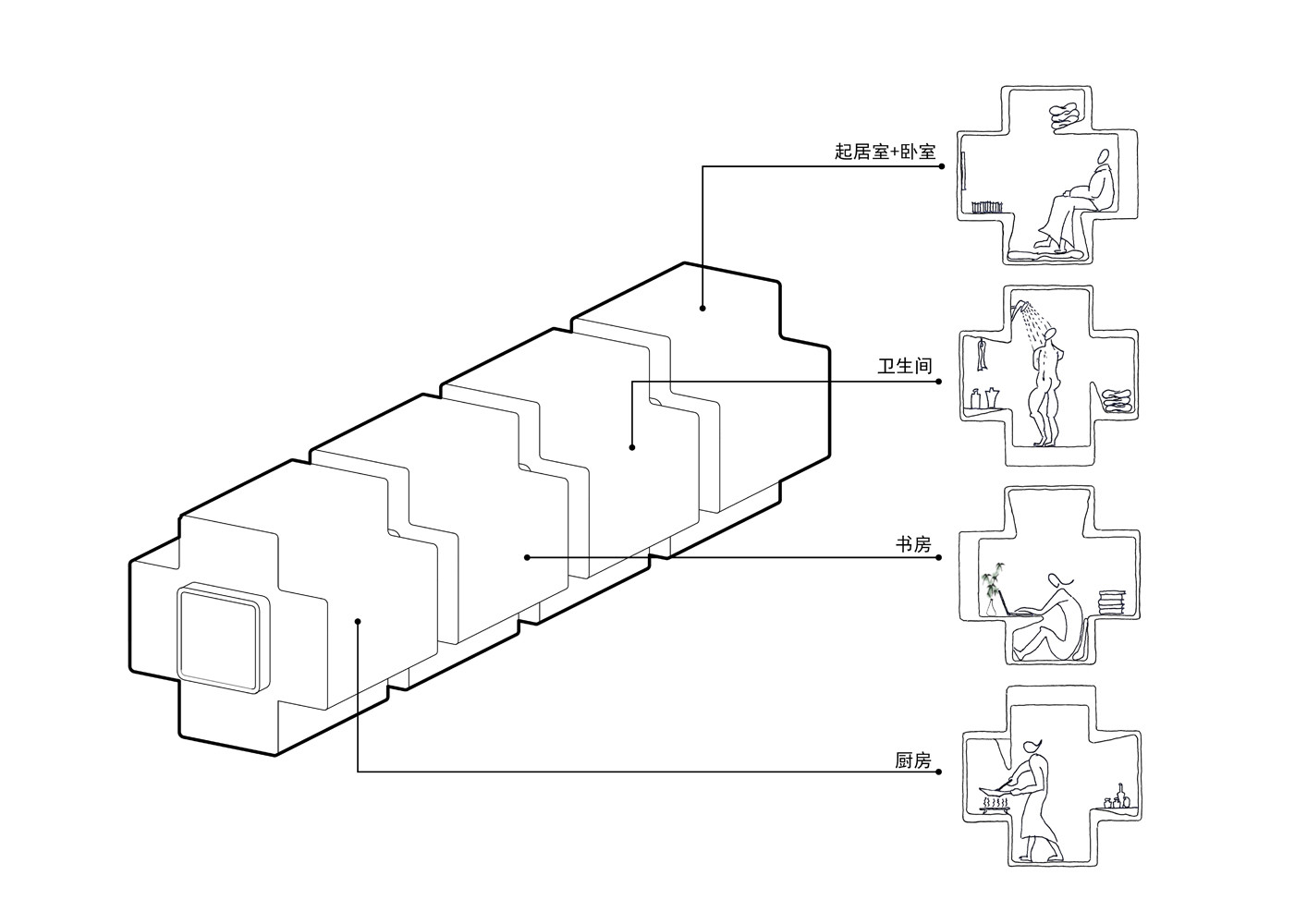 Modular Rooms Stack Like Building Blocks to Make an Awesome House ...
