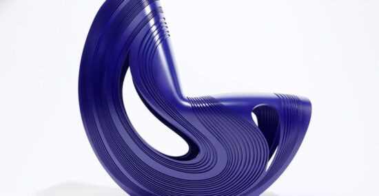 Zaha Hadid Kuki Chair warped vinyl