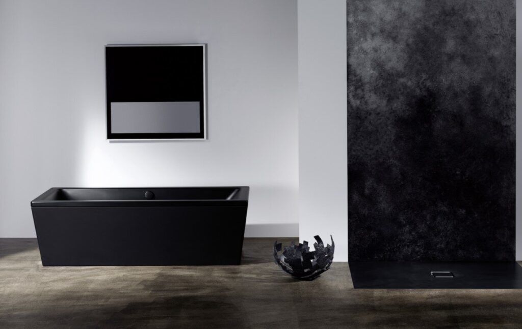 Kaldewei bathroom designs black tub