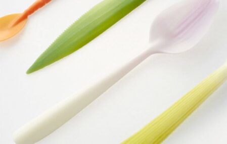 compostable utensils veggie shaped