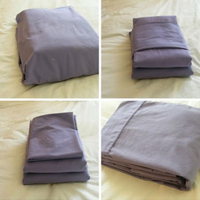 folding-bedsheets-neatly