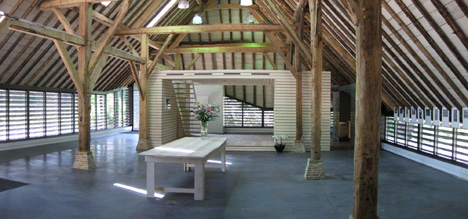 interior space renovated flemish barn