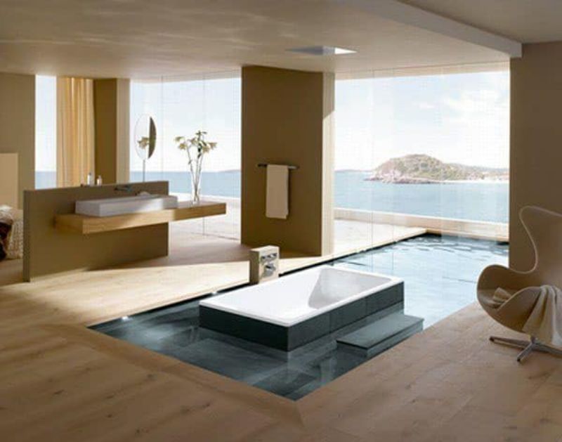 kaldewei luxury bathroom designs with a view