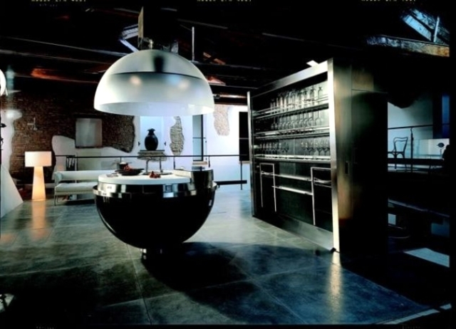 Futuristic sphere kitchen design