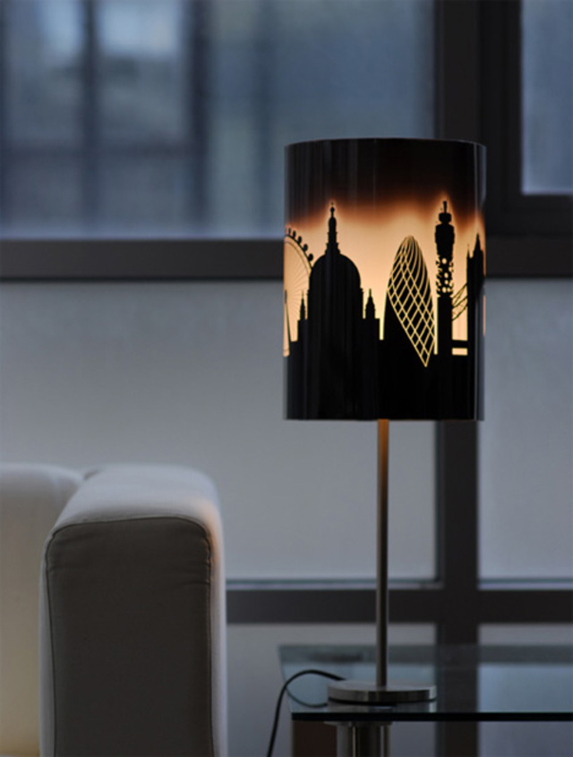 Watch a sunset on this lamp shade