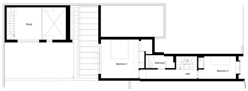 Gap House Narrow London Home layout