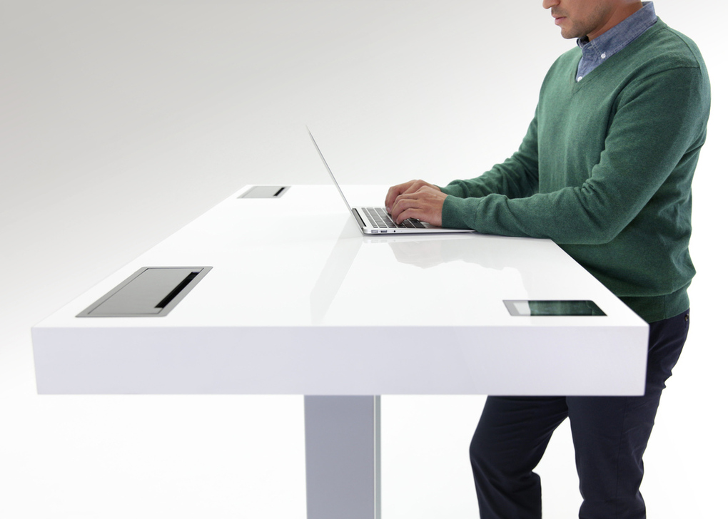 Stir Kinetic Standing Desk white surface