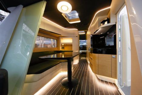 Luxury caravan interior