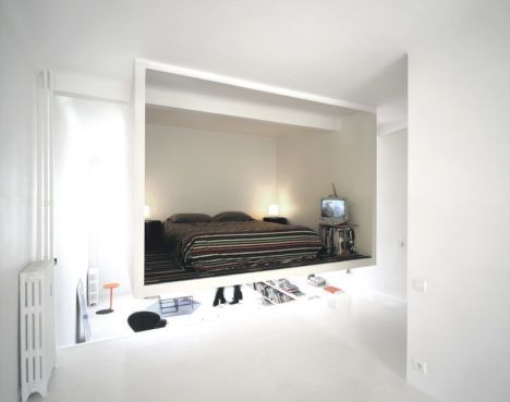 Lofted bedroom design