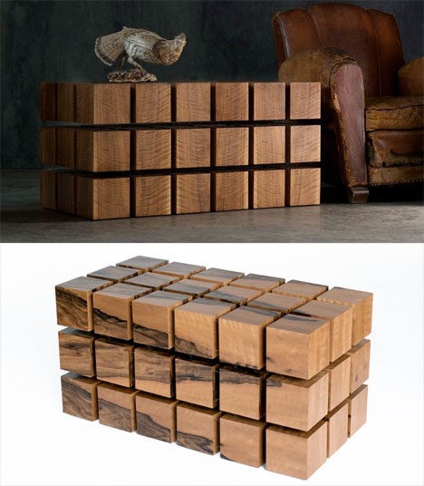 Magnetic Levitating Cube Table 2 | Dornob