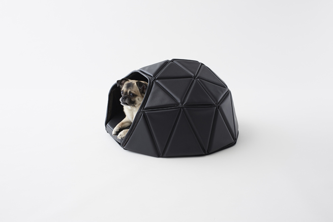 Nendo leather dog accessories bed