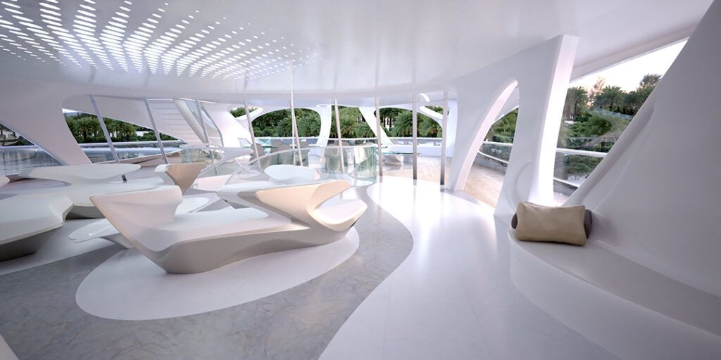 Circle Yacht Zaha Hadid futuristic