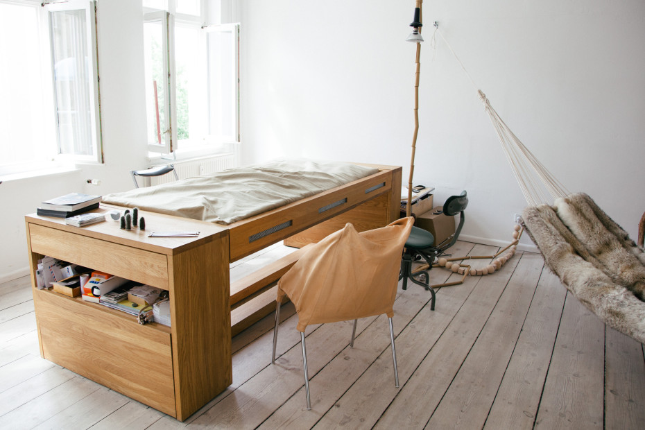 Mira Schroder desk bed from side