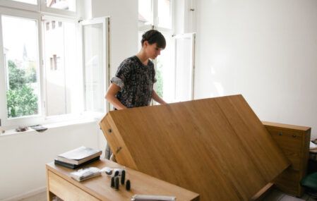 Mira Schroder flipping desk into bed