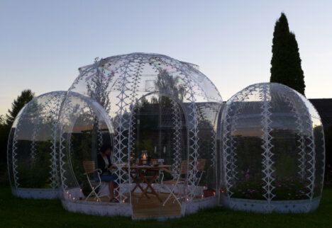 invisible garden house SHJ bubbles
