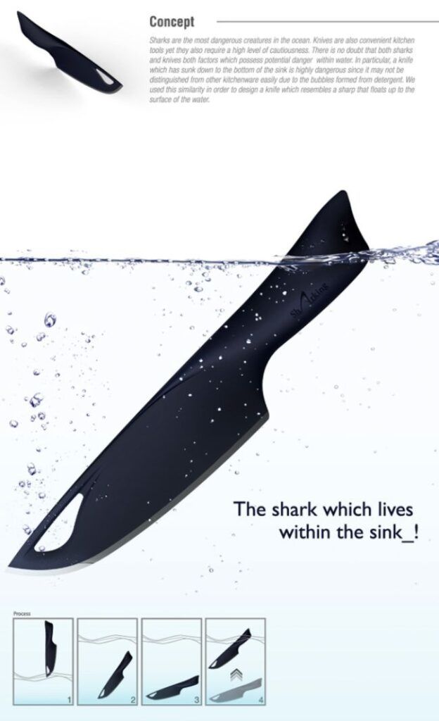 shark knife design