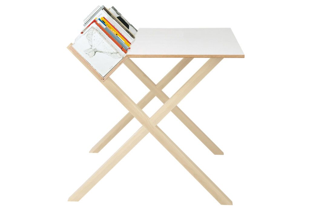 Kant Minimal Desk by Nils Holger Moormann with books
