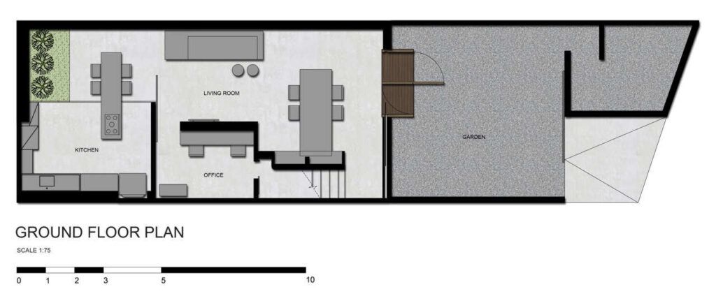 Small space home studio sao paulo layout