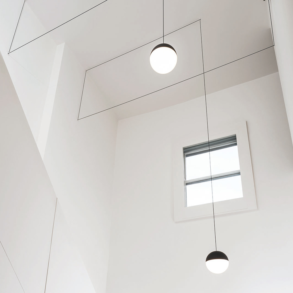 String Lights by Michael Anastassiades for Flos looking up