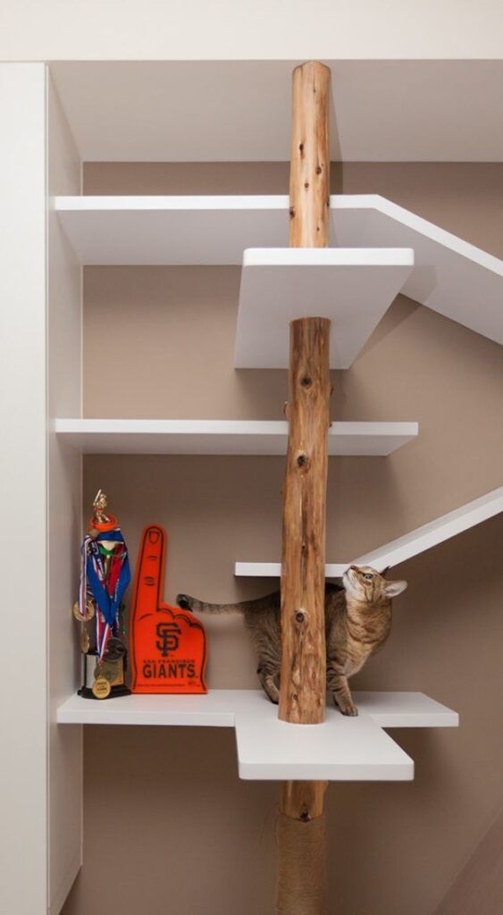 Thinjking Design Perfect Cat House cat shelves