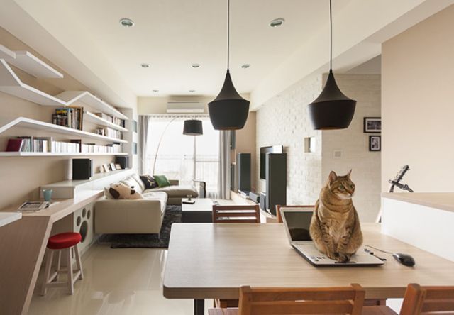 Thinjking Design Perfect Cat House living room