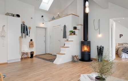 Tiny apartment with a loft
