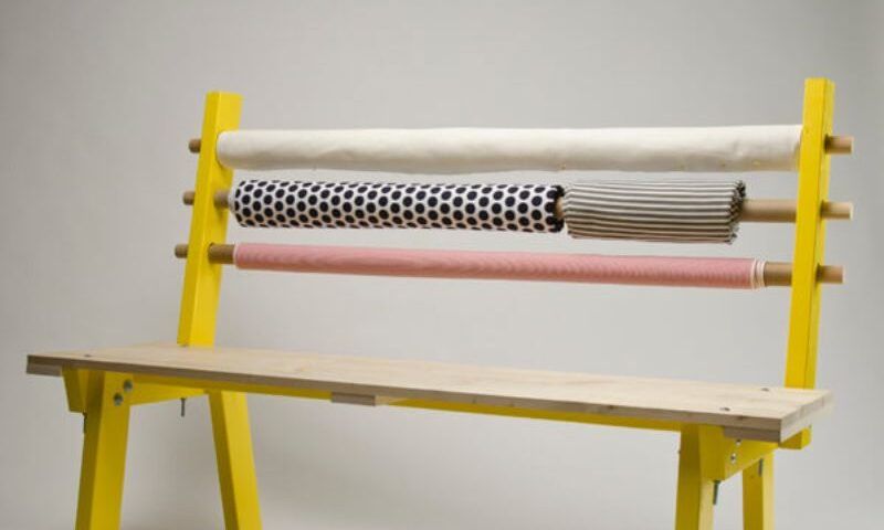 Fabric bolt bench creative design