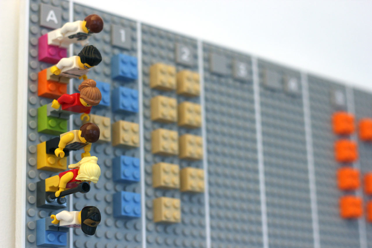 Lego wall calendar figurines