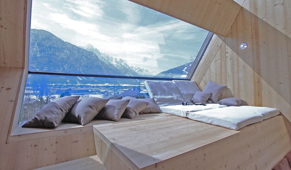 Beautiful views from the UFOGEL alpine cabin