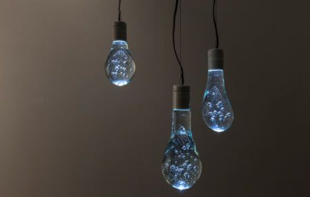 Water Balloons light bulbs by Torafu pendant lighting