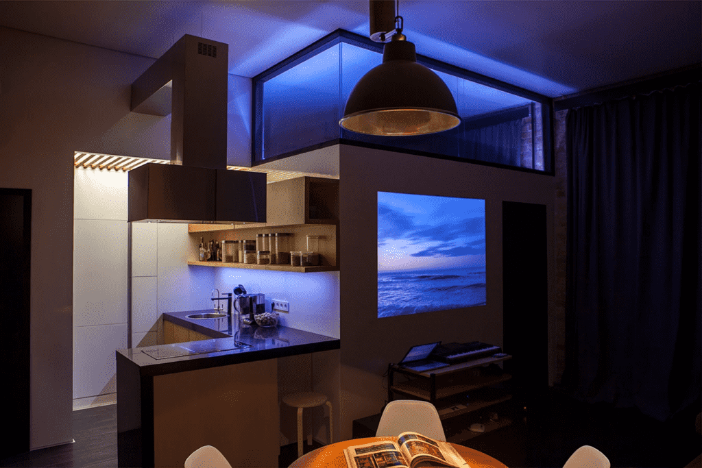 constant motion apartment ambient lighting