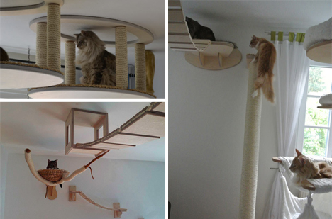 Modular Kitty Playground Gives Cats A, Cat Playground Indoor