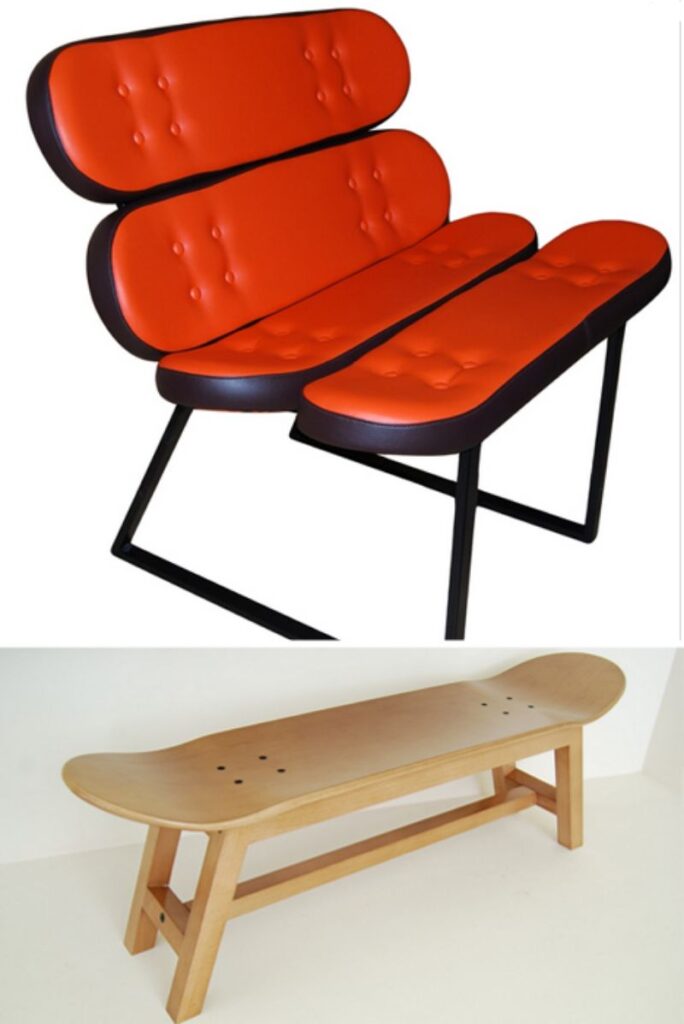skateboard furnishings chair