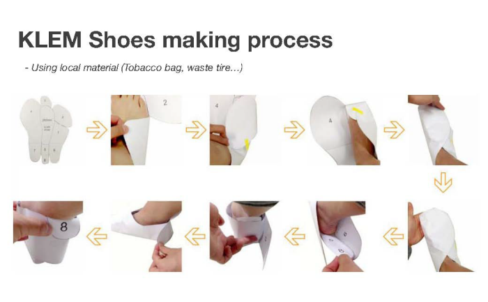 DIY design KLEM shoe making process