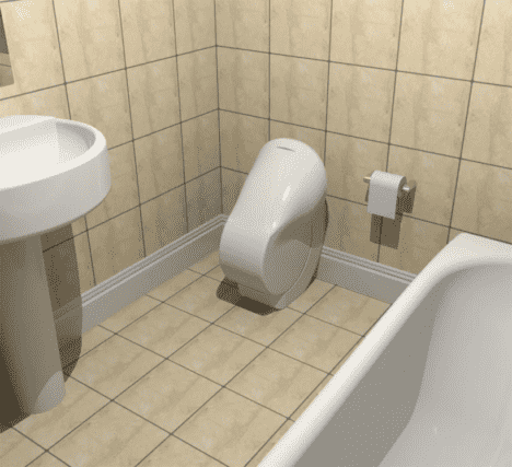 Iota futuristic toilet