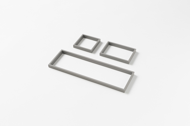outline tray nendo office supplies