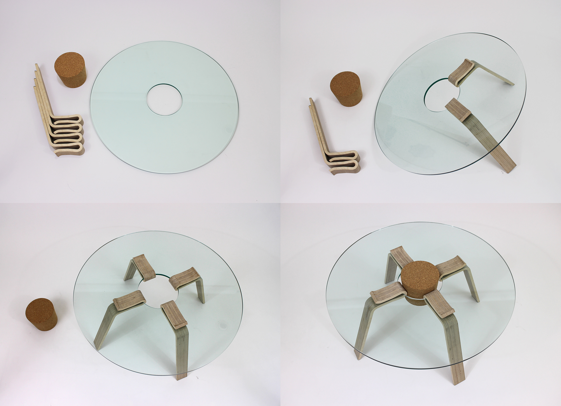 components of the cork stopper table