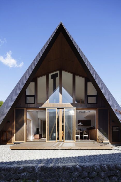 Origami style house by TSC Architects entrance