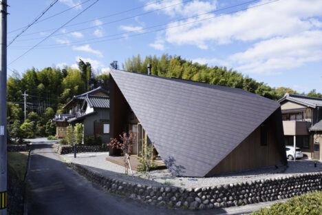 Origami style house by TSC Architects in landscape