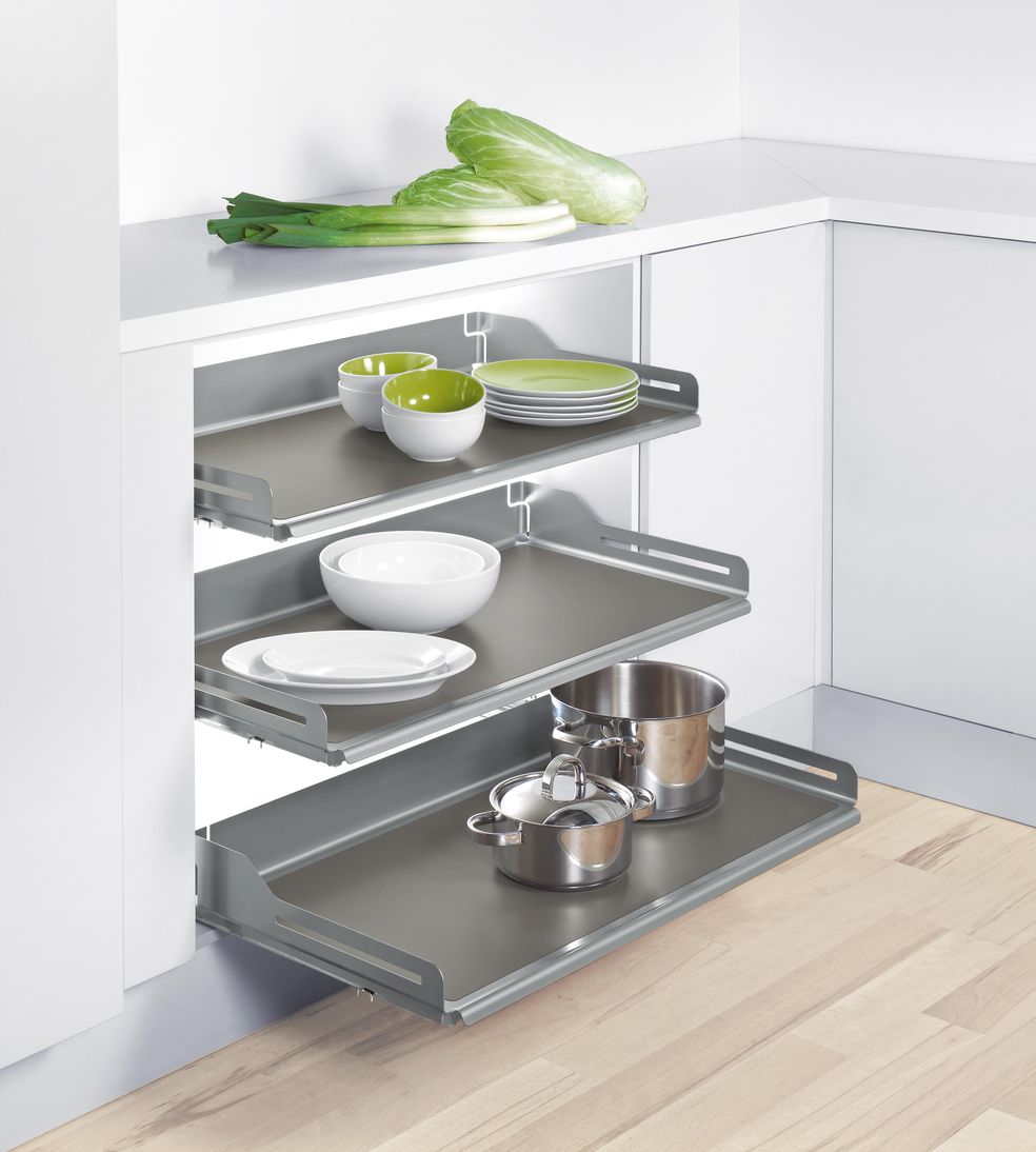 Slide out shelves for the kitchen