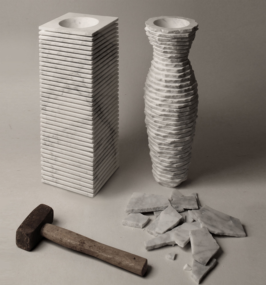 introverso 2 marble vase kit