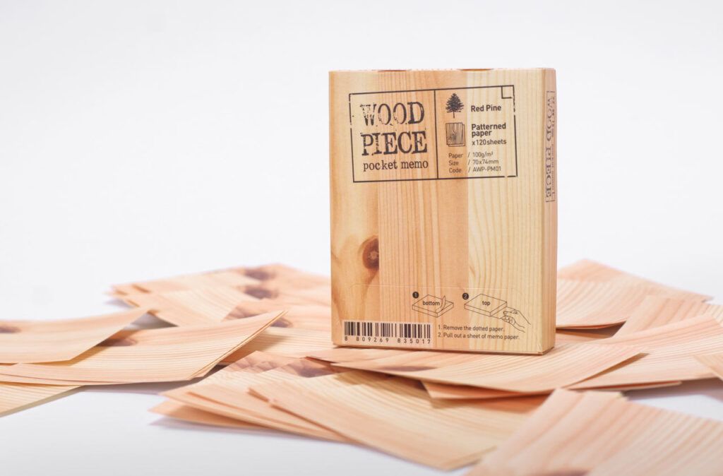 tree-free wood block note pad