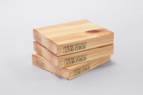 tree-free wood block note pad stack